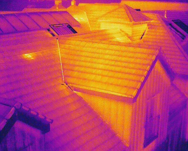 Thermal Imaging Roof Survey Image Rayleigh